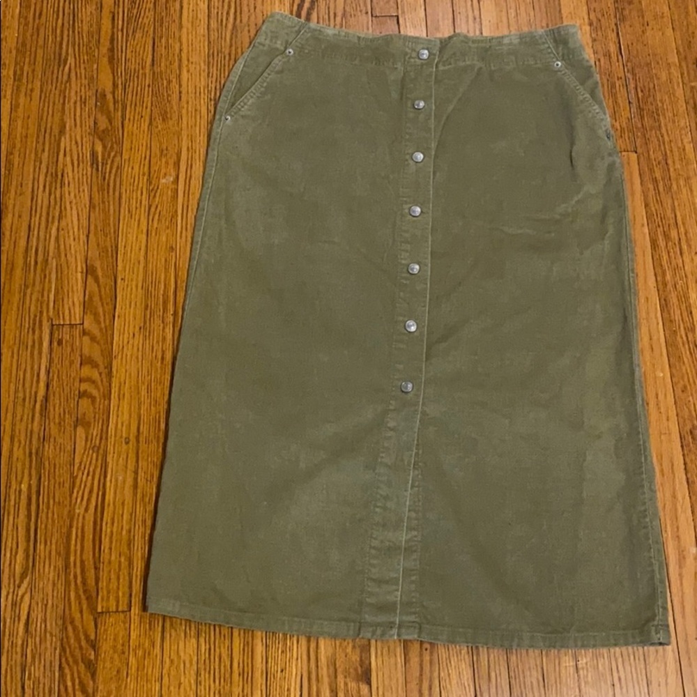 Levi’s Snap Button Green Skirt